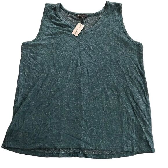 Lane Bryant Tops - Lane Bryant NWT sweater tank top blue green Heather size 14/16